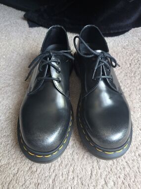 Dr. Martens 1461 Arcadia Leather Oxford Shoes Silver Dark Academia